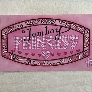 🦋$5 ADD ON•B:412 PINK TOM BOY PRINCESS Wall Stickers